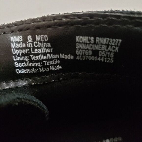 Sonoma Black Suede Leather Wedge Booties Size 6 - Picture 14 of 15